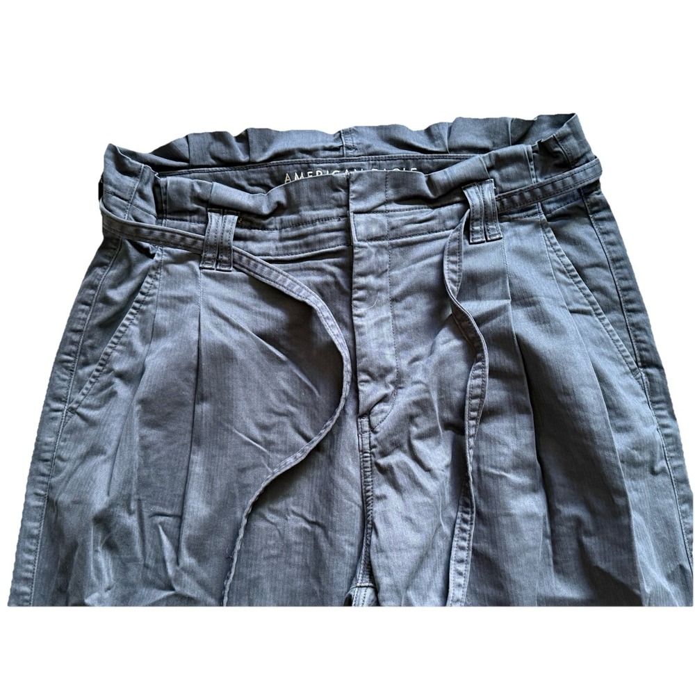 American Eagle Outfitters Paper Bag Crop Pants Size 10 Regular - Picture 2 of 8